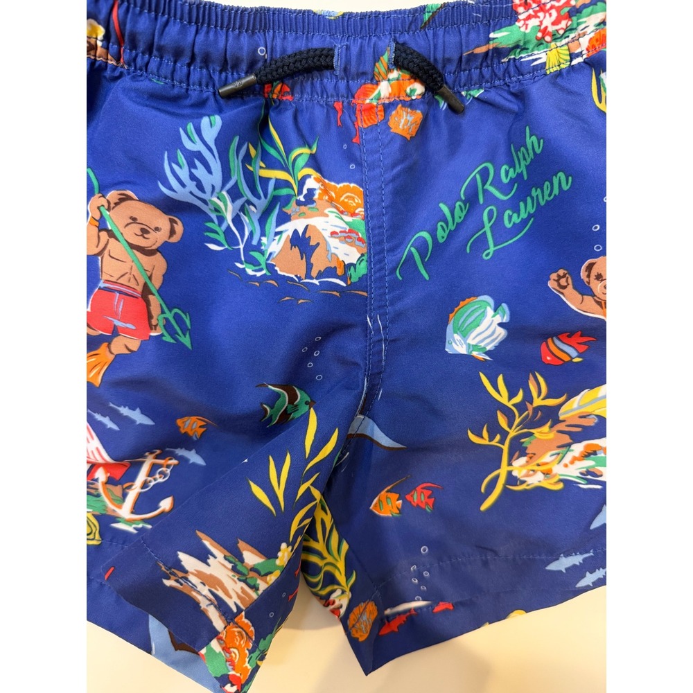 Polo Ralph Lauren Traveler Polo Bear Boys Swim Trunk Size 4 Years - Picture 5 of 5